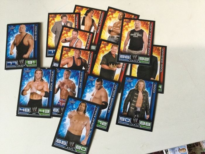 WWE wrestling cards