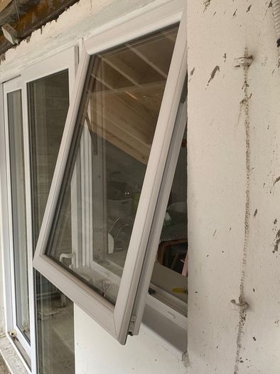 White uPVC sliding patio door and window