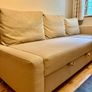 IKEA 3-Seater Sofa Bed with Storage Beige Image 3