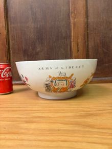 Limoges Arms of liberty punch bowl c 1975