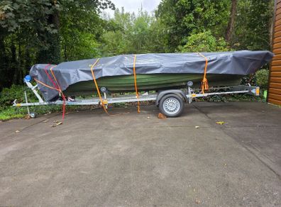 19ft Lake boat, 1800 trailer, PLUS Honda 8HP