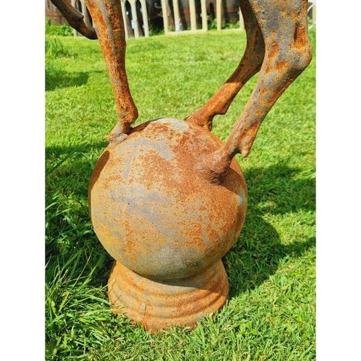 Stags Pair Cast Iron D1920