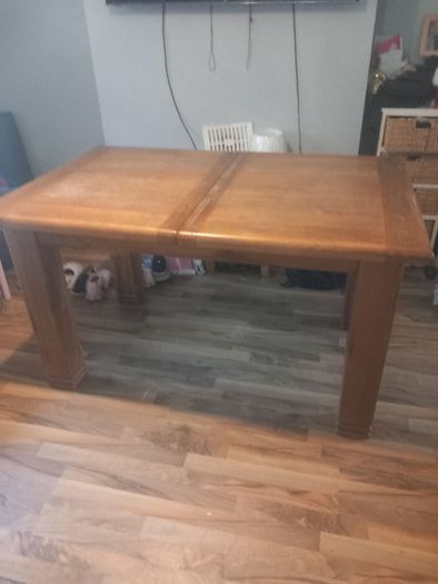 Dining drop leave solid oak tabel