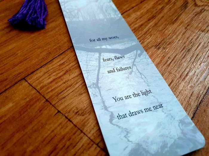 Handmade Bookmark with Original Poem & Tassel