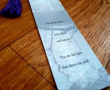 Handmade Bookmark with Original Poem & Tassel