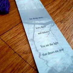Handmade Bookmark with Original Poem & Tassel