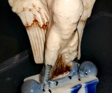 Antique Royal Dux eagle statue