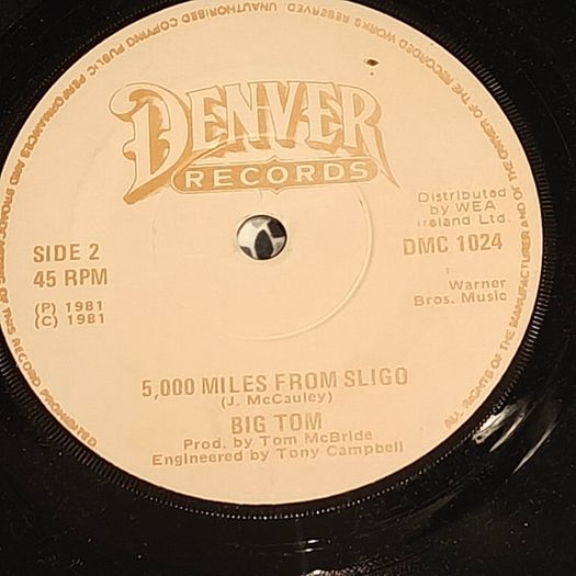 Big Tom, The Streets of Dublin City 7" Irish Country