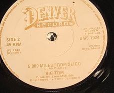 Big Tom, The Streets of Dublin City 7" Irish Country