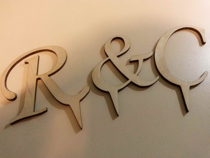 Wedding Cake Topper Initial Accessory Monogram Wedding Cake Decoration Supplies