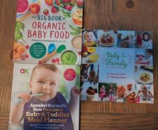 Three baby and toddler cook books