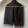 M&S 100% Lambswool Scarf Marks & Spencer Browny Green Olive Muffler Image 4