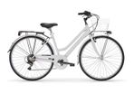 MBM Touring Ladies Classic City Bike With Basket White