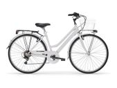 MBM Touring Ladies Classic City Bike With Basket White