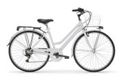 MBM Touring Ladies Classic City Bike With Basket White