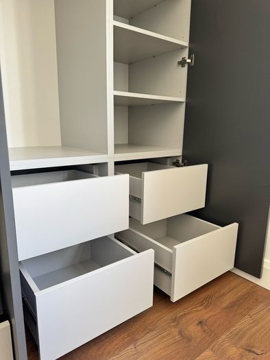 Wardrobes, kitchens, utility rooms, storage units.