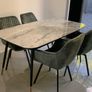 Mid century style Ceramic top dining table Image 4