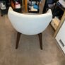 swivel Office chair grey and charcoal colour  sturdy walnut color legs Image 2