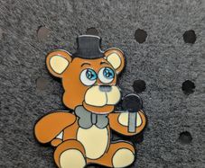 Freddy enamel pin