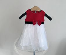 Baby Girls Red & White Tutu Dress from Blueberi Boulevard
