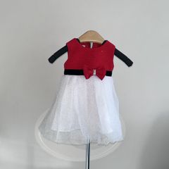 Baby Girls Red & White Tutu Dress from Blueberi Boulevard