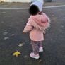 Harmont & Blaine furry coat girl 12-24m Image 2