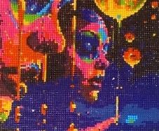 Hand crafted gem art picture