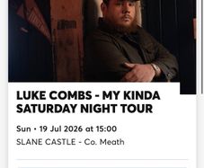 Luke combs tickets x3