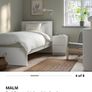 IKEA Single Malm bed  & mattress Image 3