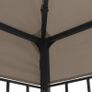 Gazebo with String Lights 4x3 m Taupe Image 6