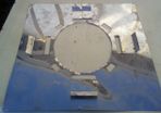 Mi-flue finishing plate, stainless steal, second hand