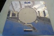 Mi-flue finishing plate, stainless steal, second hand