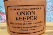 Vintage Suffolk Terracotta Onion keeper