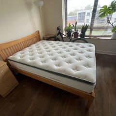 Double bed frame with mattress