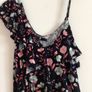 V by very ladies Black floral jersey stretch jumpsuit size 10 includes post Image 2