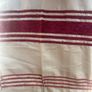 Cream and red striped curtain. 90X90 Image 3
