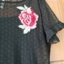Girls Black Lace Dress Image 2