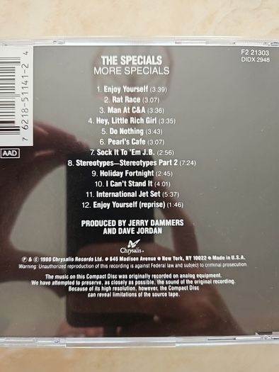 The Specials CD - More Specials