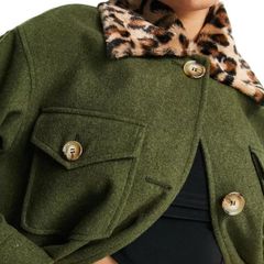 Helene Berman Wool Blend Shacket