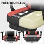 Gaming Chair Computer Chairs with Massage Lumbar Support & Headrest, Ergonomic Technology Fabric Gaming Chair for Adults, PC Chair Gamer Chairs with Footrest, 300LBS, Black-Red Image 3