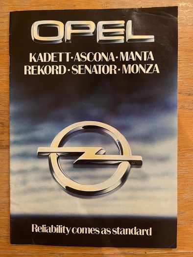 Original Irish OPEL Sales Catalogue