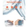 Artificial Wedding Arch Flowers Kit Blue With 2 Pcs Flowers 2 Pcs Drapes Image 3