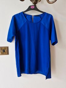 Blue short sleeve top (River Island)