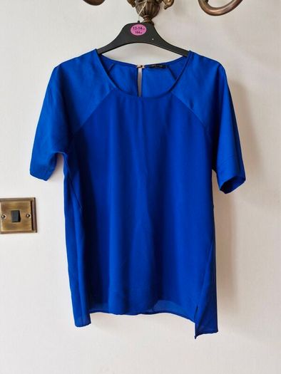 Blue short sleeve top (River Island)