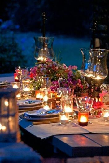 Dozen Elegant Glass Candle Holders with Pillar Candles       -  DIY Decor, Events