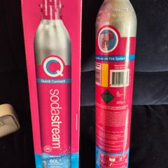 Soda stream co2 gas unused - quick connect cannisters. Trade for old type or sale