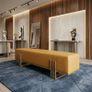 Aurora Luxury Bench  180cm Gold Frame Upholstered Bench Image 5