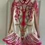 Stunning Pink & White Irish Dancing Solo Dress Image 2