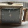 Vintage  Ladies  Gold Plated TISSOT Swiss Made Mechanical Square Tank Watch (works well) Image 9