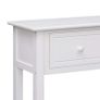 Sideboard White 115x30x76 cm Wood Image 2